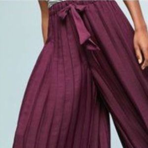 Feather and Bone Anthropology Wide Leg Culotte Pants NEW XS-S